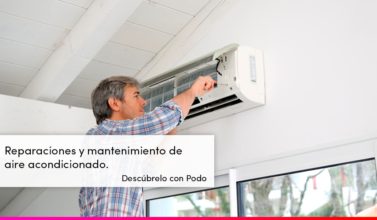 Mantenimiento de aire acondicionado por un técnico